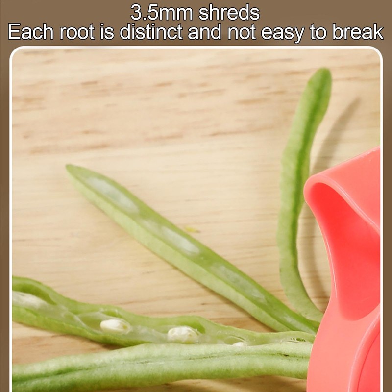Multifunction Bean Slicer, Green Bean Frencher Tool, Stainless Steel Shredder