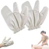 2PCS Garshana Gloves Raw Silk, Exfoliating Gloves for Massage and