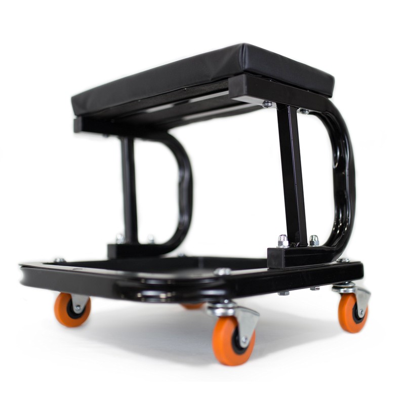 WEN 73011T 250 lb. Capacity Rolling Mechanic Seat with Onboard