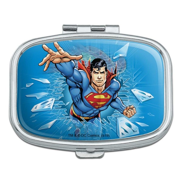 Superman Breaking The Ice Rectangle Pill Case Trinket Gift Box