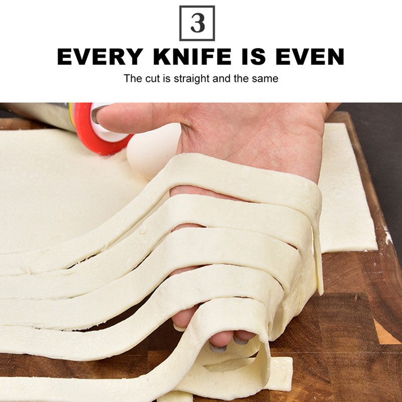 7 Wheel Stainless Steel Pizza Knife Wheel Knife Cutter Adjustable