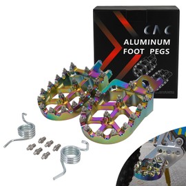 JFG RACING Dirt Bike Foot Pegs,Enamelling Dirtbike Foot Rest Pedal Footpegs Billet MX for KX250F 06-18/KX250 19-22/KX450F 07-18/KX450 19-23/KLX450R 08-13/KX250X 21-23/ KX450X 21-23