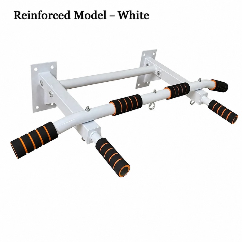 Wall Mounted Multi-Grip Pull Up and Dip Station with Adjustable