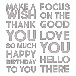 Sizzix Thinlits Dies By Tim Holtz - Bold Text #1