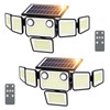 SZPOWER 3000LM Solar Lights Outdoor Waterproof, 6 Heads Solar Flood