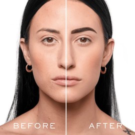 MADLUVV Brow Stamp Kit with Brow Stencils – Easy Eyebrow Shaper for Natural-Looking Brows – Popular Eyebrow Stencil Kit Used by Professionals – 9 Shapes, Spoolie, Travel Bag & Stamp (Dark Brown)