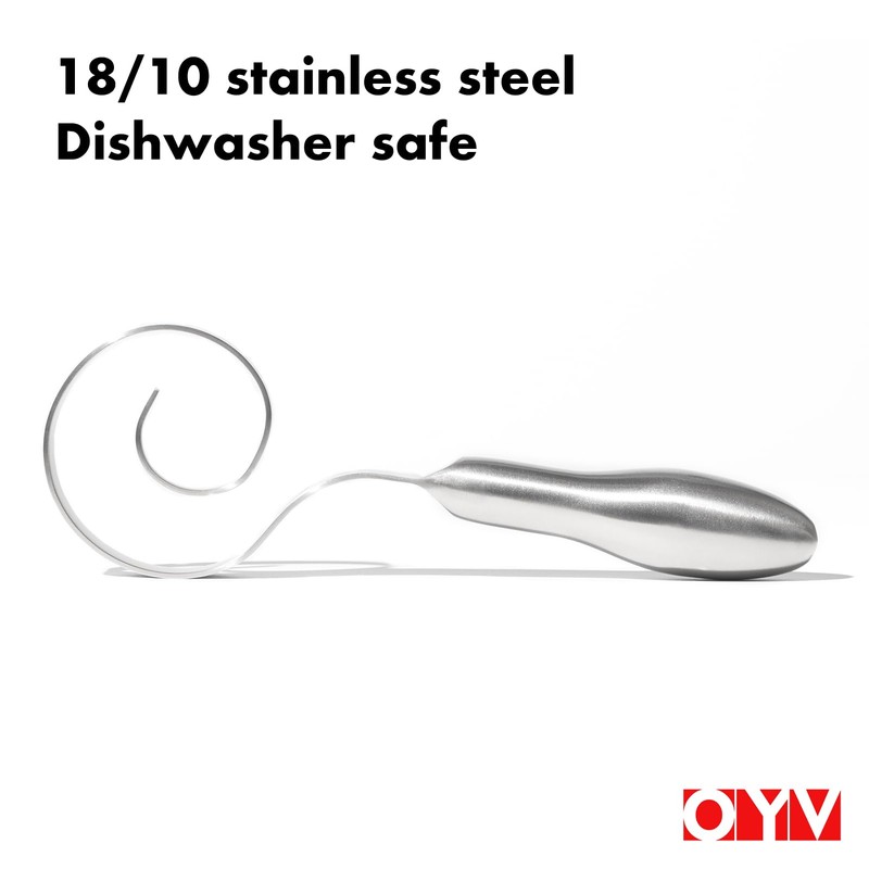 OYV Seamless Dough Whisk, 18/10 Stainless Steel Danish Dough Wisk,