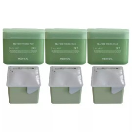 Mediheal 메디힐 티트리 트러블 패드 100매 + 100매(리필) 3개 / 써클 Mediheal Tea Tree Trouble Pad 100ea + 100ea(Refill) 3pcs / Circle