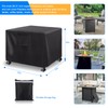 HOMEE Fire Pit Cover 32"x 32"x 24",Square Fire Pit Table