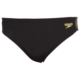 Speedo Superiority PNL Brief Men's Swimming Trunks Swimming Water Sports Swimwear Bathing Beach 6.5 cm Black Yellow, black