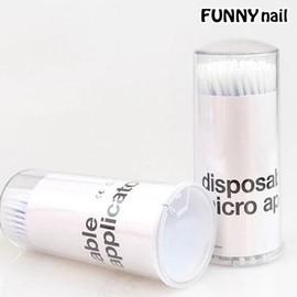 Eyelash swabs 100p Micro cotton swabs Semi-permanent eyelash disposable cotton swabs Cosmetic cotton swabs / 속눈썹 면봉 100p 마이크로면봉 반영구 속눈썹일회용 면봉 화장면봉