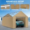 Carport Canopy Tent Sidewalls for 10x20x8.6FT Car Garage with Ball
