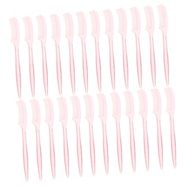 WOONEKY 100pcs Comb for Makeup Brush Eyebrows Repair Tool Detangling Brush for Wispy Lashes Random Color