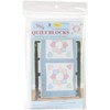 Stamped White Quilt Blocks 18"X18" 6/Pkg-Patchwork Hearts