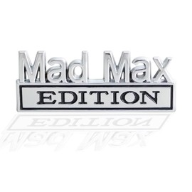 MAD MAX Edition Emblem Car Truck Replacement for Universal Vehicle Car Truck SUV (Silver) Pack of 2