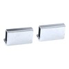Pastlla 6Pcs 1.6" Glass Finger Edge Pull, Window Display Cabinet