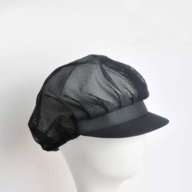Jaspfct 1pc/4pcs Chef Hats-Kitchen Baker Cooking Hair Nets Food Service Caps for Adults, Blacknet, One Size