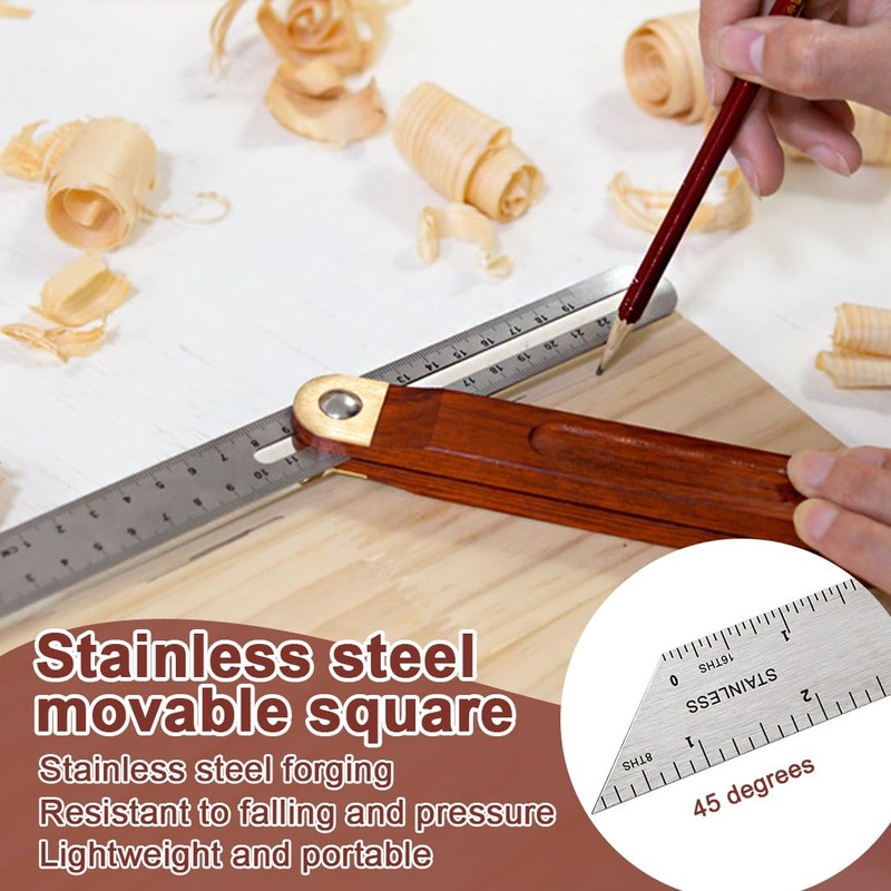 OIGWBPH Multi Angle Bevel Adjustable Multifunctional Angle T Bevel Marking