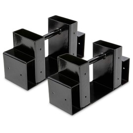 RightHand Adjustable Firewood Storage Bracket Kit – Sturdy Rack Holds Stacked Fire Logs & Adjusts to Any Length – Customize to Fit Your Indoor Or Outdoor Space – Durable Black Powder-Coated Steel