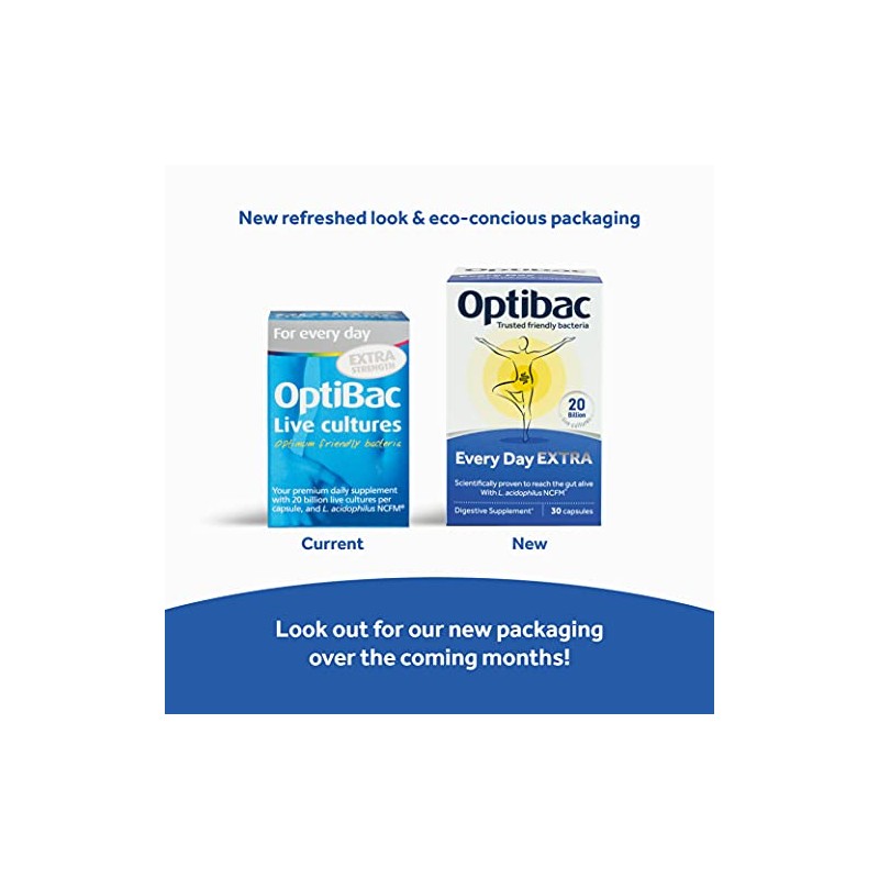 Optibac Probiotics Daily Wellbeing Xtra Strength 30 capsule