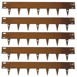 CORE EDGE Lawn Edging | Flexible Decorative Steel Garden Lawn Edging with 4" face Height | 5X 3.28', 16.25 Linear Feet (Corten, 4")