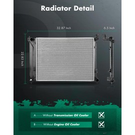 SCITOO Radiator Replacement Fit 2015-2019 for Hyundai for Sonata 2.4L