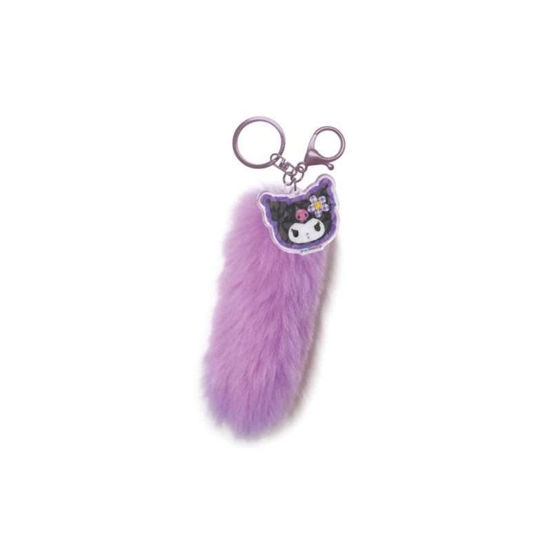 Ki Company Sanrio Characters Tail Shaped Fur Key Chain Kuromi
