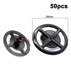 Eaglerich 50pcs Auto Fastener Car Sound Insulation Cotton Cover Heat Insulation Cotton Fixed Clamp Compatible for Nissan Q/ashqai X-Trail NV200