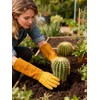 Nuo Wen Large Yellow Thornproof Garden Gloves for Women and