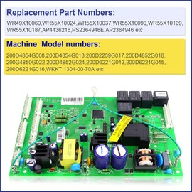 WR55X24347 WR55X22867 Refrigerator Control Board from Factory Retail Box, Compatible for GE Replaces Part Numbers WR55X10996, WR55X24347,WR55X10552,WR55X10656,WR49X10060