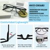 OCCI CHIARI Black Reading Glasses Men Women 3.0x Fashion Square