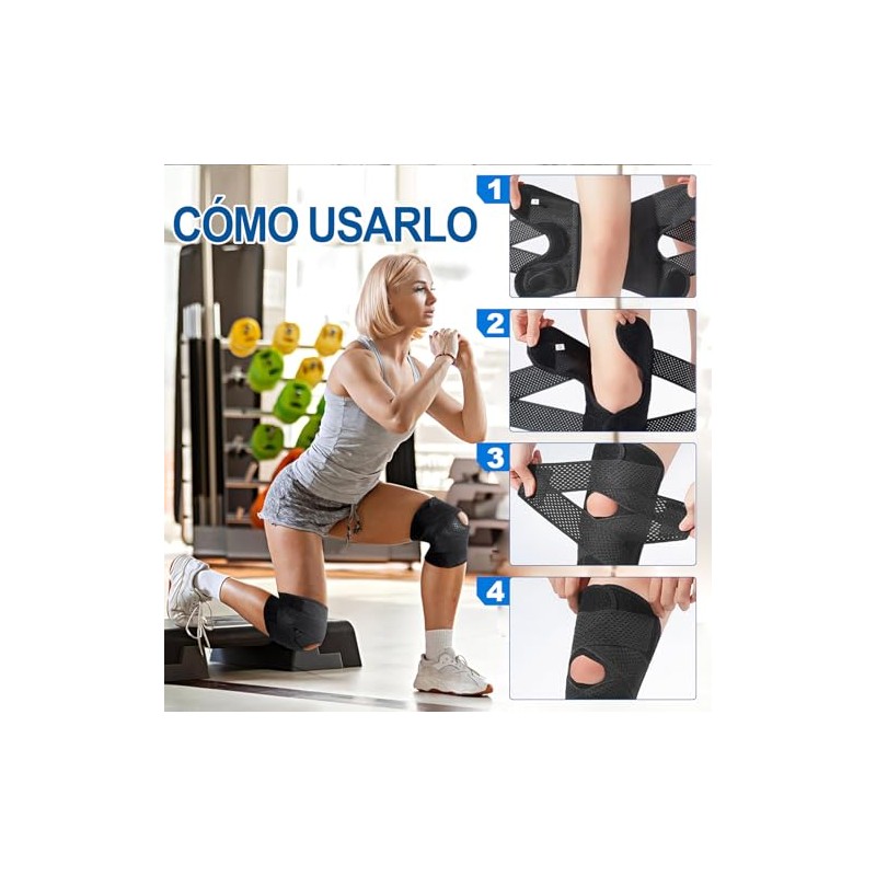 2 Piezas Rodillera Ortopédica,Rodilleras Deportiva de compresion (Medium)
