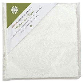 Shizen Design, Watercolor Paper, White, Cold Press, 6 x 6 Inches, Pack of 5 Sheets, WC 313