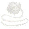 sourcing map 25 Yards Pom Pom Trim Ribbon, 0.5" Wide
