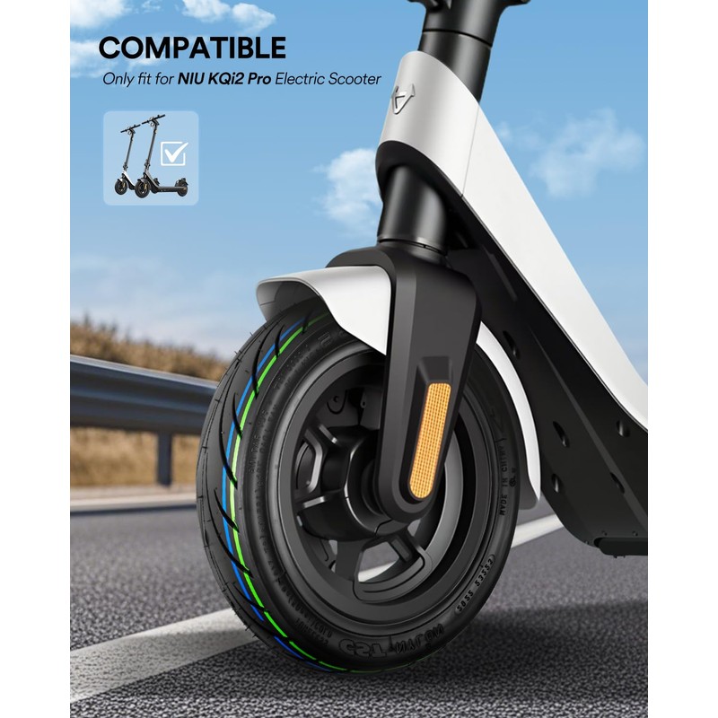 GLDYTIMES 10x2.30-6.5 Highway vacuum Tire, 10x2.3 Non-slip Tubeless, Fit for
