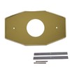 Westbrass One-Hole Remodel Plate for Mixet, Polished Brass, D503-03
