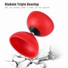 Triple Bearing Diabolo Set Chinese Yoyo with Coloured Diablolo Sticks