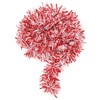 4 x Red & White Christmas Tinsel Garland 2M Each