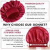 Silk Bonnet for Men, Satin Bonnet Elastic Band Silk Sleep