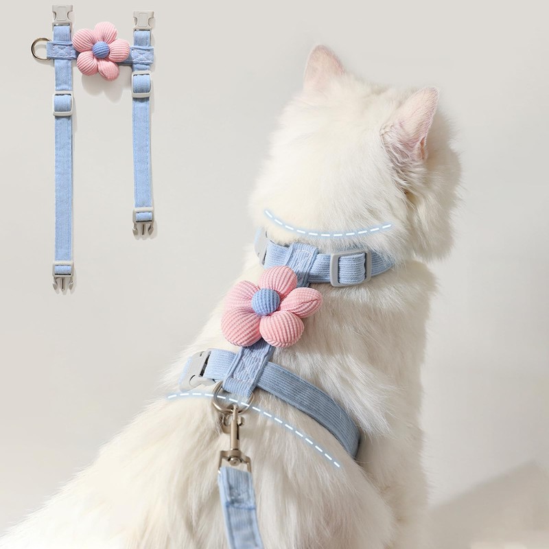 CiuGear Cat Harness with Lead, Escape Proof Adjustable Cat Vest