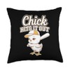 Baseball Baby Chicks Dynamic Active Art Throw Pillow