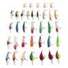 35Pcs Simulation Hard Bait Mixed Minnow Fishing Lure Kit Minnow