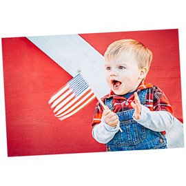 BESPORTBLE 2sets Lightweight Usa Flags Hand Waving American Mini Flags 14x21cm Ideal for Clubs 24pcs*2
