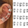 20 PCS Silver Hair Jewelry for Braids Crystal Rhinestone Dreadlock