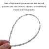 HAHIYO 12inches*6mm Silver 70PCs Pipe Cleaner Craft Chenille Stem Extra