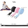 Yoga Strap de 2.5m,Correa de Yoga con Hebillas,Correa de algodón