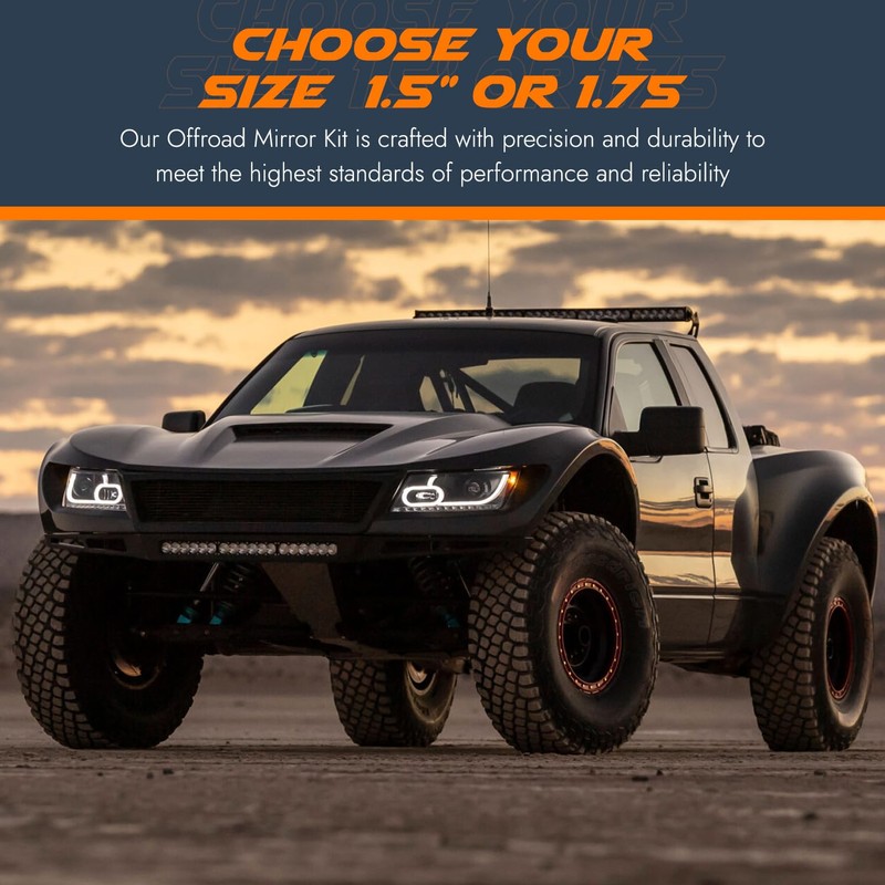 Baja Racing Supply Offroad Side View Mirror – Round Convex