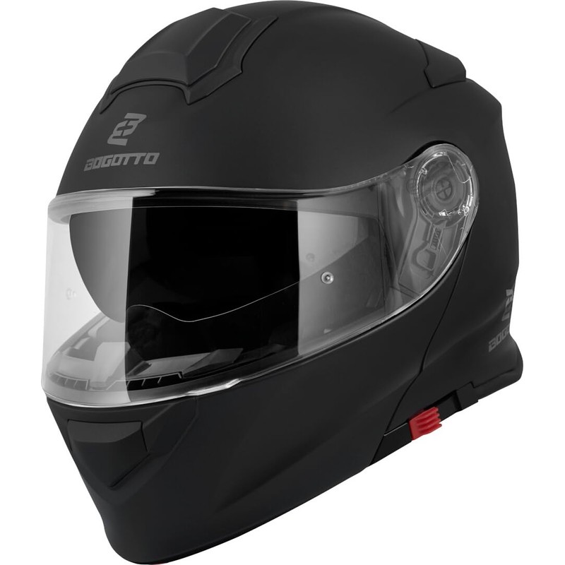 Bogotto H271 Flip-Up Helmet, Matte Black, M