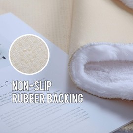 Hekun Soft Faux Rabbit Fur Rug Short Fur Rug Faux Fur Rabbit Fur Imitation Lambskin Rug Faux Fur Sheepskin Imitation Living Room Bedroom Children's Room, 60 x 90 cm