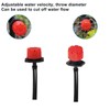 Coufce 100pcs 360 Degree Drip Irrigation Emitters, 1/4 Inch Emitter